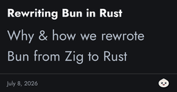 Tái cấu trúc Bun sang Rust: Bước ngoặt chiến lược cho tương lai của JavaScript Runtime