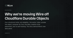 Tại sao Wire quyết định từ bỏ Cloudflare Durable Objects: Bài học về kiến trúc hệ thống phân tán