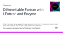Kỹ thuật Differentiable Fortran: Đưa mã nguồn mô phỏng di sản vào kỷ nguyên học máy với Enzyme