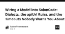 Giải mã SolonCode: Kỹ thuật tích hợp Model, Dialects và những bẫy Timeout nguy hiểm