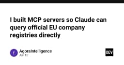 Tích hợp dữ liệu doanh nghiệp EU vào Claude: Xây dựng MCP Server tùy chỉnh để tự động hóa truy vấn