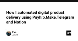 Tự động hóa phân phối sản phẩm số: Quy trình tối ưu với Payhip, Make, Telegram và Notion