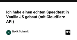Xây dựng công cụ kiểm tra tốc độ mạng thực tế với Vanilla JS và Cloudflare API