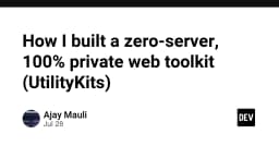 Xây dựng bộ công cụ web 100% riêng tư và không cần server: Hướng đi mới cho lập trình viên