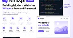 Rino.js 3: Tái định nghĩa cách xây dựng website hiện đại mà không cần Frontend Framework