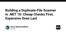 Xây dựng công cụ quét file trùng lặp trong .NET 10: Tối ưu hiệu năng với chiến lược kiểm tra phân tầng