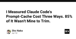 Giải mã chi phí Prompt Caching của Claude Code: 85% ngân sách nằm ngoài tầm kiểm soát của bạn