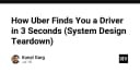 Giải mã hệ thống Uber: Làm thế nào để kết nối tài xế và hành khách trong 3 giây?