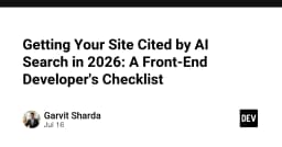 Tối ưu hóa Website cho AI Search năm 2026: Checklist toàn diện cho Frontend Developer