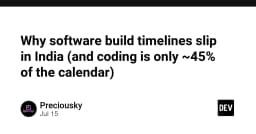 Tại sao tiến độ phát triển phần mềm thường xuyên trễ hẹn: Khi coding chỉ chiếm 45% thời gian thực tế