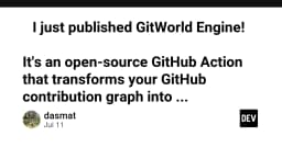 GitWorld Engine: Chuyển hóa biểu đồ đóng góp GitHub thành thành phố Pixel Art sống động