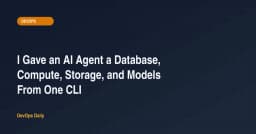 Tối ưu hóa quy trình AI Agent: Khi Database, Compute và Storage nằm gọn trong một dòng lệnh
