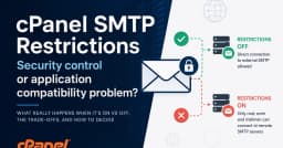 Giải mã hạn chế SMTP trên cPanel: Bảo mật, SMTP ngoại vi và những đánh đổi kỹ thuật cần biết