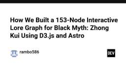 Xây dựng đồ thị tri thức tương tác 153 nút cho Black Myth: Zhong Kui với D3.js và Astro