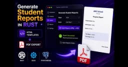 Xây dựng hệ thống báo cáo sinh viên chuyên nghiệp với Rust: Kết hợp HTML Templates và PDF Export