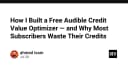 Tối ưu hóa giá trị Audible Credit: Hành trình xây dựng công cụ định giá sách nói cho cộng đồng