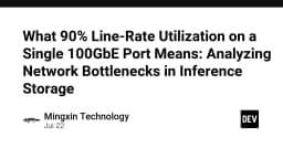 Giải mã ngưỡng 90% Line-Rate trên cổng 100GbE: Phân tích điểm nghẽn mạng trong lưu trữ suy luận AI