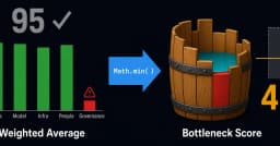 Tại sao trung bình cộng đang đánh lừa bạn về mức độ sẵn sàng cho AI: Giải pháp Bottleneck Scoring