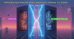 Tách biệt quy tắc nghiệp vụ khỏi Service: Tại sao đó không phải là Rewrite mà là một Seam