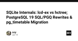Giải mã kiến trúc SQLite: So sánh lcd-ex và hctree cùng những cập nhật mới nhất từ PostgreSQL 19