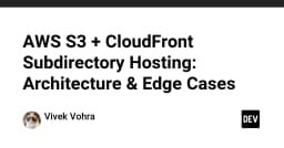 Kiến trúc AWS S3 và CloudFront: Giải pháp Hosting Subdirectory chuyên sâu cho hệ thống quy mô lớn
