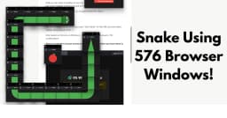 Khi trình duyệt trở thành màn hình hiển thị: Thử thách Snake với 576 cửa sổ đồng bộ