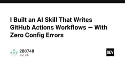 Xây dựng AI Skill tự động hóa GitHub Actions Workflows: Giải pháp loại bỏ hoàn toàn lỗi cấu hình