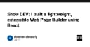 Xây dựng Web Page Builder tùy biến cao với React: Từ ý tưởng đến hiện thực hóa