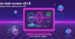 Qchem-leak-screen v0.1.0: Giải pháp kiểm chứng vật lý cho các thuộc tính lượng tử dự đoán bởi AI trên CPU