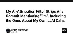 Khi AI trở thành nhiễu: Cách tôi thiết lập bộ lọc tự động loại bỏ mọi commit liên quan đến LLM