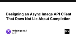 Thiết kế Async Image API Client: Loại bỏ những lời nói dối về trạng thái hoàn thành