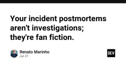 Incident Postmortem: Tại sao tài liệu hậu kiểm của bạn chỉ là những câu chuyện hư cấu?