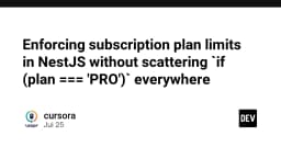 Quản lý giới hạn Subscription Plan trong NestJS: Giải pháp sạch cho mã nguồn không còn if-else