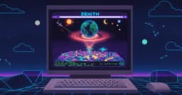 Zenith: Khám phá bầu trời thời gian thực và nghệ thuật thiết kế giao diện Retro