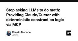 Ngừng bắt LLM làm toán: Tối ưu hóa logic tính toán với MCP cho Claude và Cursor