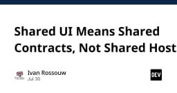 Shared UI và bài toán kiến trúc: Tại sao bạn không nên chia sẻ Host cho các thành phần giao diện