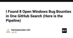 Khai thác lỗ hổng bảo mật: Quy trình tìm kiếm 8 chương trình Bug Bounty chỉ với một truy vấn GitHub