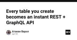Tối ưu hóa quy trình Backend: Biến mọi bảng Database thành REST và GraphQL API tức thì