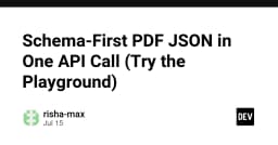 Tối ưu hóa trích xuất dữ liệu từ PDF: Giải pháp Schema-First API cho lập trình viên hiện đại