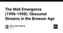 Sự trỗi dậy của Web giai đoạn 1996-1998: Những dòng chảy bị che khuất trong kỷ nguyên trình duyệt