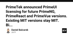 PrimeTek thay đổi chiến lược cấp phép: Tương lai của hệ sinh thái PrimeNG, PrimeReact và PrimeVue