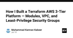 Xây dựng hạ tầng AWS 3-Tier chuẩn chuyên gia: Tối ưu hóa Terraform, VPC và bảo mật Least-Privilege