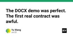 Bẫy Demo DOCX: Tại sao bản demo hoàn hảo lại là khởi đầu của thảm họa kỹ thuật?