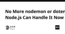 Tạm biệt Nodemon và Dotenv: Node.js đã tự làm được những gì bạn cần
