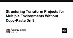 Tối ưu hóa cấu trúc Terraform: Chiến lược quản lý đa môi trường không lo copy-paste drift