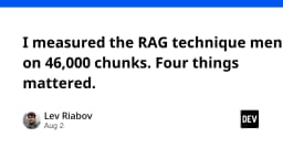 Giải mã RAG: Thực nghiệm trên 46.000 chunks và 4 yếu tố quyết định hiệu năng