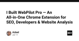 WebPilot Pro: Công cụ tất cả trong một cho SEO, lập trình viên và phân tích website chuyên sâu